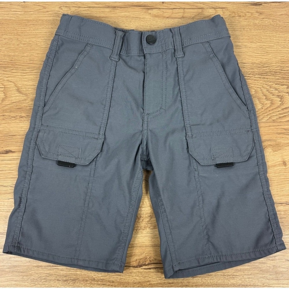 Wrangler Boys Size 7 Adjustable Gray Cargo‎ Shorts
